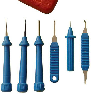 Набор инструментов для разборки электросети автомобиля (6 предметов)