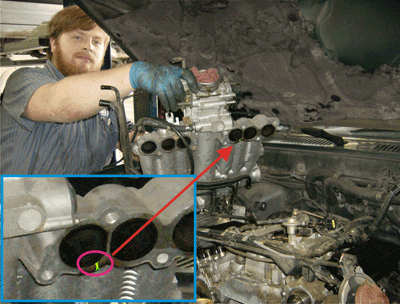 Утечка во впускном коллекторе